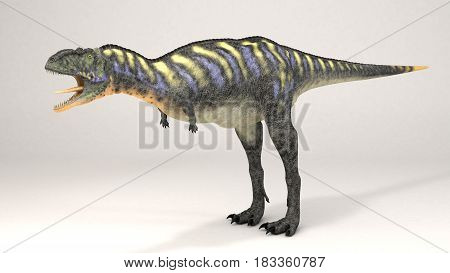 3D Computer rendering illustration of Aucasaurus green