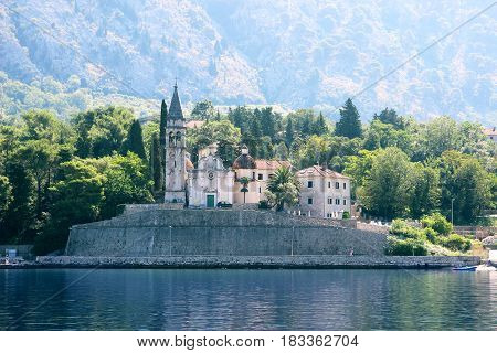 Perast, Montenegro. Bay of Kotor. Beautiful nature in Montenegro