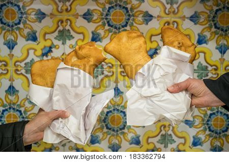 Traditional Fritta Food From Brindisi, Italy