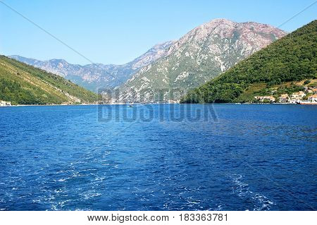 Bay of Kotor, Montenegro. Beautiful nature in Montenegro