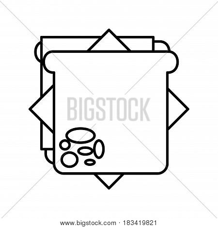 delicious sandwish isolated icon vector illustration design