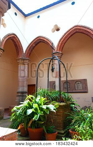 Cloister of the Santa Cueva de Montserrat, Benedectine Abbey near Barcelona