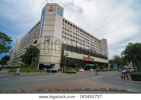 Kota Kinabalu,Sabah-Apr 18,2017:View of Centre Point,shopping centre located in the city of Kota Kinabalu, Sabah,Malaysia.It is one of the earliest shopping mall in the city, together with Karamunsing Complex & Wisma Merdeka.