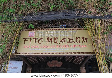 HO CHI MINH CITY VIETNAM - NOVEMBER 29, 2016: FITO Museum of Traditional Vietnamese Medicine