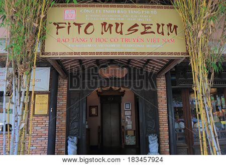 HO CHI MINH CITY VIETNAM - NOVEMBER 29, 2016: FITO Museum of Traditional Vietnamese Medicine