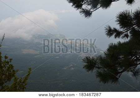 Fog Over The Rocks Of Ai Petri