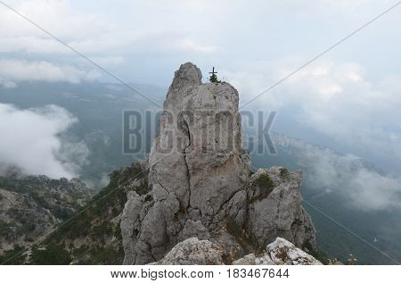 Fog Over The Rocks Of Ai Petri
