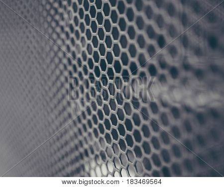 Black Net Metal Background of Rack Cabinet