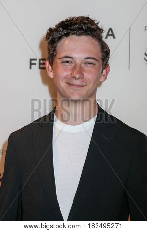 NEW YORK, NY - APRIL 24: Actor Seamus Davey-Fitzpatrick attends 'The Dinner' Premiere at BMCC Tribeca PAC on April 24, 2017 in New York City.