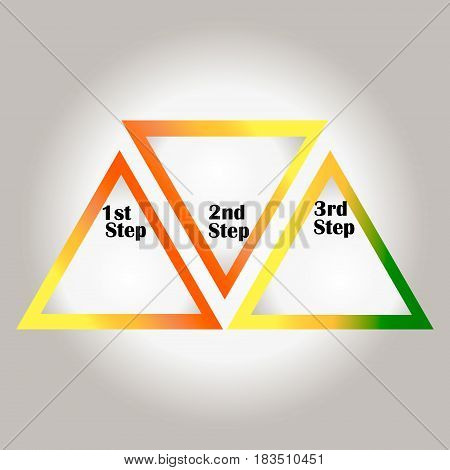 Abstract infographics Vector illustration. Can be used for workflow layout diagram business step options banner web design.