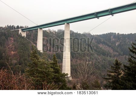 Europa bridge on the Brenner pass in Italy