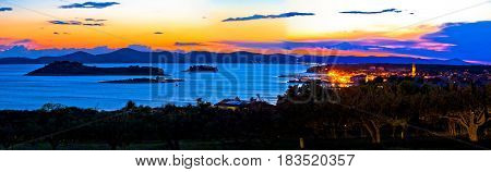 Pakostane And Pasman Islands Evening View