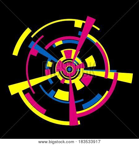 Abstract Circle vector pattern wallpaper color style