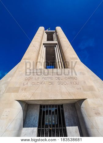 Monumento Ai Caduti War Memorial In Como (hdr)
