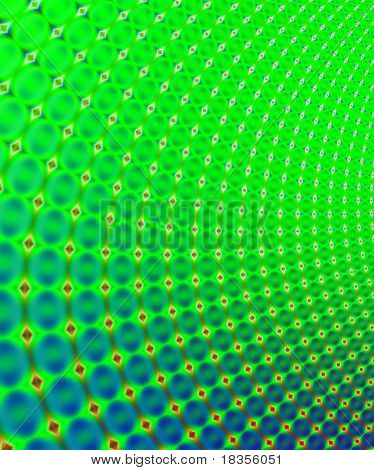 Resa frattale di perline colorate terra posteriore