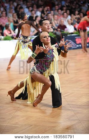 Dance Latin Couple In A Dance Pose