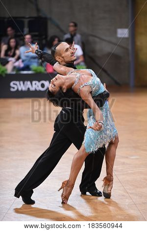 Dance Latin Couple In A Dance Pose