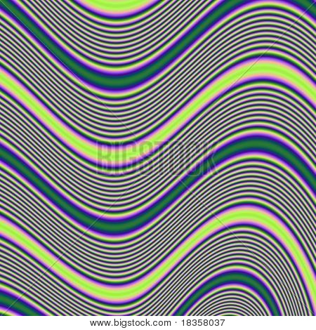 fraktal gengivelse af abstrakte farverige kurver tilbage jorden