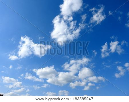 SKY, CAROLINA BLUE AND WHITE CLOUDS, BEAUTIFUL DAY.
