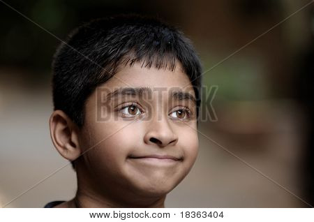 Młody chłopiec Indian dzień marzeń