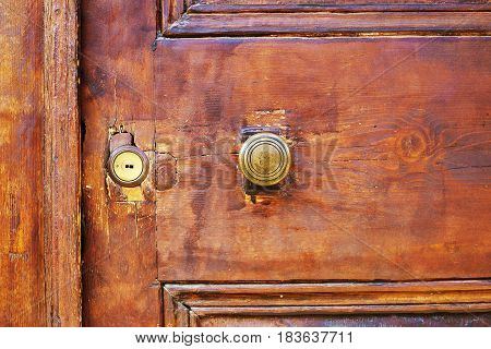 An Ancient Door Handle In Tbilisi Georgia