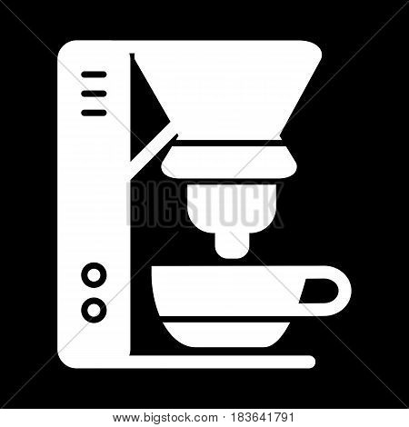 coffee machine appliance. isolated icon vector illustration. outline design cofee machine for office. Eps 10