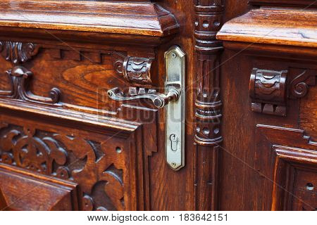 An Ancient Door Handle In Tbilisi Georgia