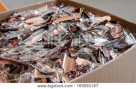 colorful broken glass concept for problem and something damaged background