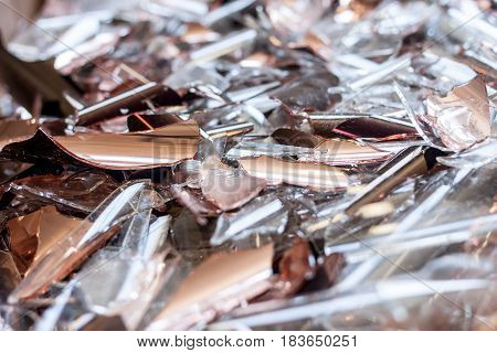 colorful broken glass concept for problem and something damaged background