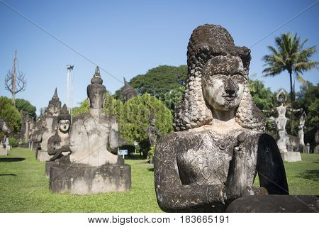 Laos Vientiane Xieng Khuan Buddha Park