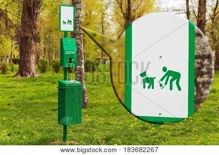 Packs in the park for dog shit. Clean up after your dog.