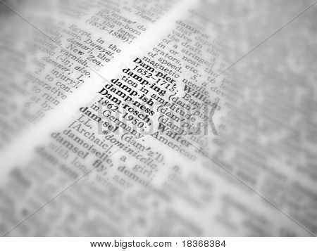 Dictionary With Soft Focus