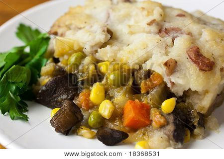 Veganské pastýře koláč