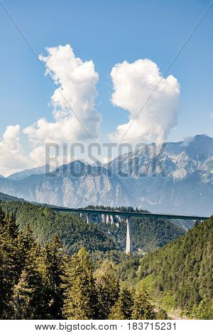 Europe Bridge At Brenner Highway In Tirol