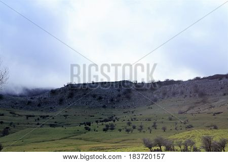 Views of Mount Gorbea, Alava and Vizcaya, Basque Country, Spain