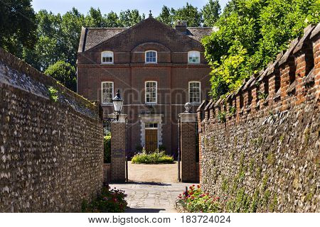 Brick Lane To Deanery In Chichester, West Sussex, England