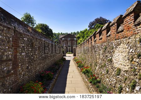Brick Lane To Deanery In Chichester, West Sussex, England