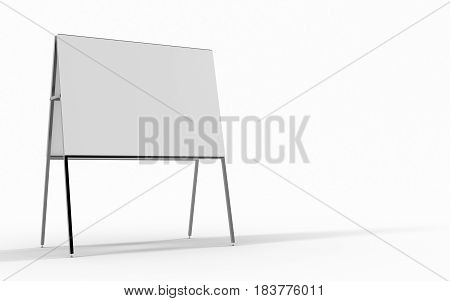 White Sheet On The Stand. 3D Rendering