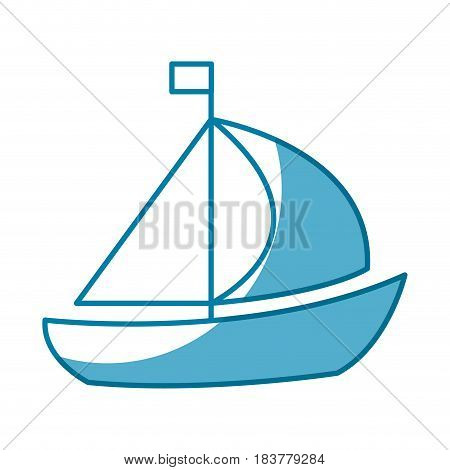 Sea ship transport icon vector illustration graphic design