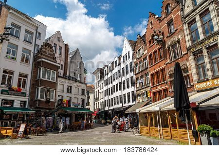 City Hall And Old Town In Antwerp