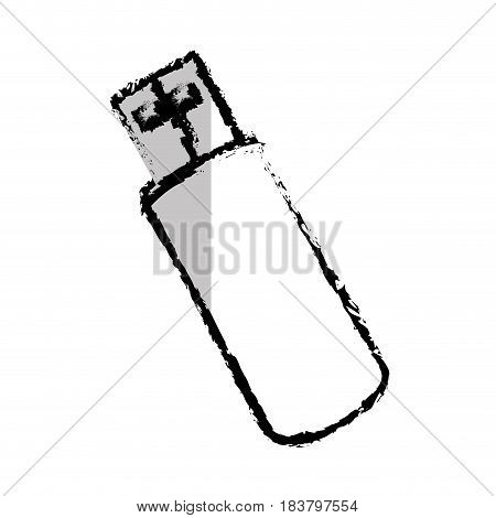 usb memory isolated icon vector illustration design