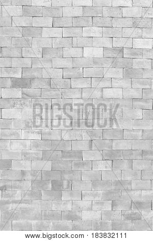 White brick wall in decoration architecture for the design background.