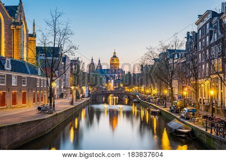 Church Of Saint Nicholas In Amsterdam City, Netherlands