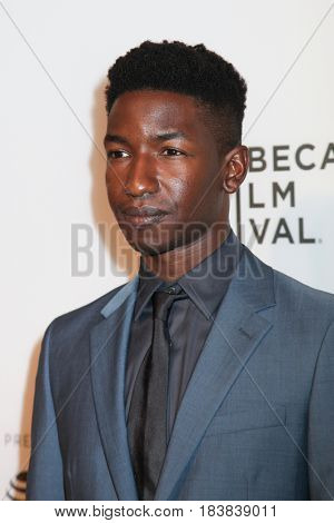 NEW YORK, NY - APRIL 26: Mamoudou Athie attends 'The Circle' premiere during the 2017 Tribeca Film Festival at BMCC Tribeca PAC on April 26, 2017 in New York City