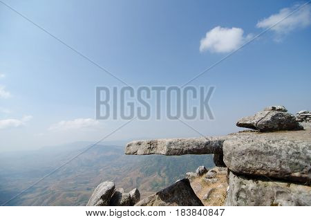Phu buk dai mountain in Loei province has a steep and popular destinations