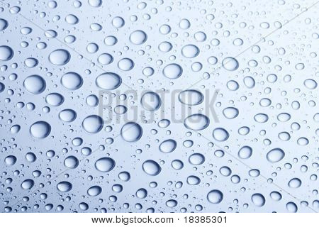 blå waterdrops baggrund