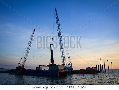 Sunset On The Sea