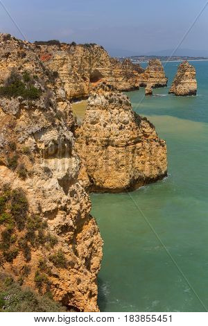 Cliffs of Ponta da Piedade, Lagos, Algarve, Portugal
