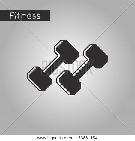 black and white style icon dumbbells fitness