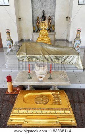 Mendut Buddhist Monastery Near Borobudur On The Island Of Java